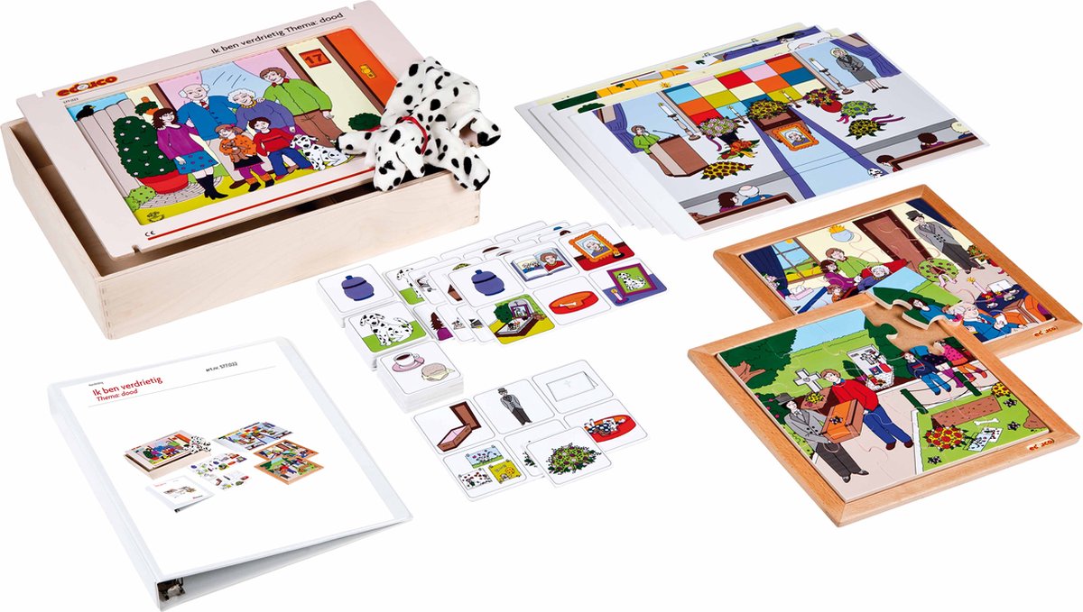 Ik ben verdrietig thema dood | Rouwverwerking | in kist | Educo